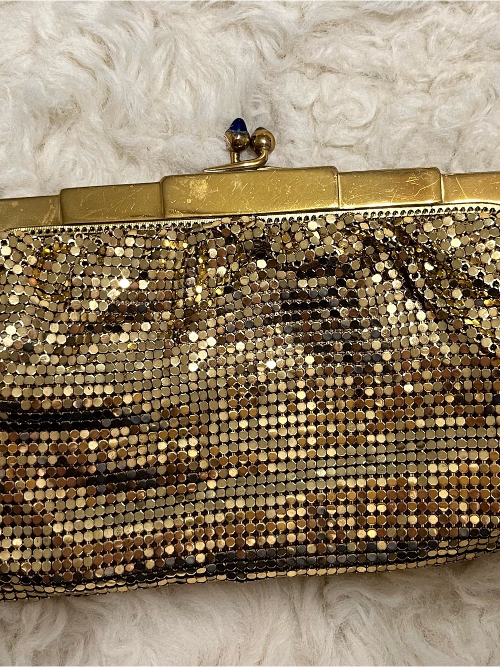 Whiting & Davis Gold Mesh Evening Clutch